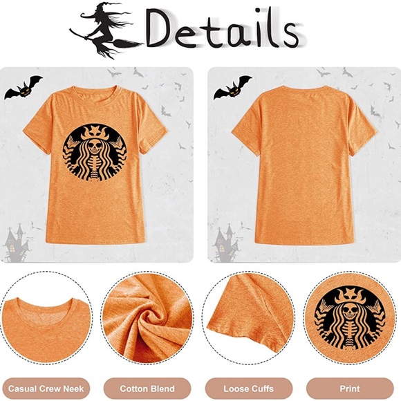 Witch Halloween Starbucks Shirt - Picture 4 of 5